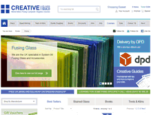 Tablet Screenshot of creativeglassguild.co.uk